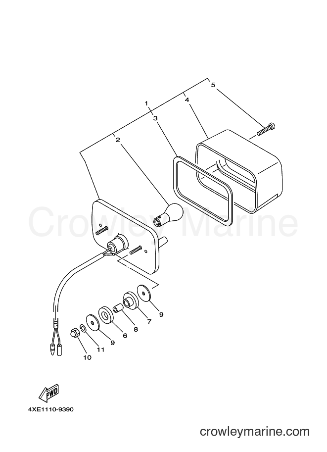 2001 ATV YFB250FW - YFB250FW (4KDR) [020] - TAILLIGHT