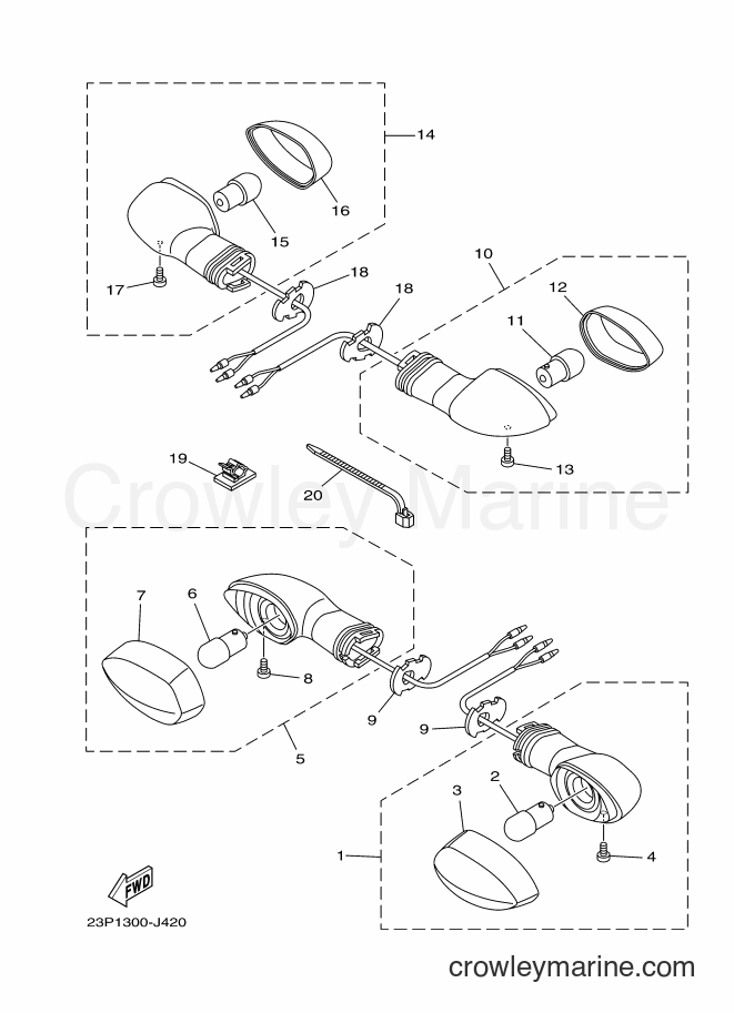 2012 Dirt Bike XT1200Z - XT1200Z (23PB) [050] - FLASHER LIGHT