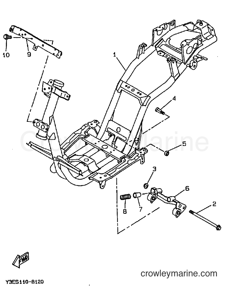 1989 Scooter CW50 - CW50 (3ES2) [010] - FRAME