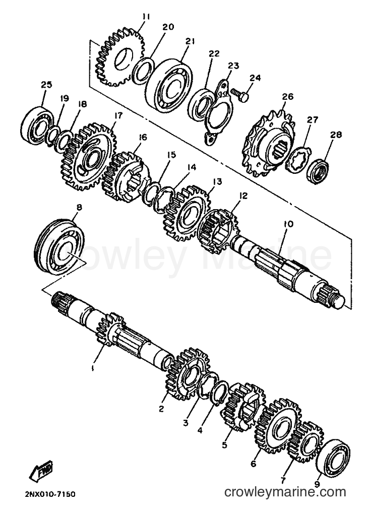 Yamaha Motors XT600 (2WJ1) [999] - TRANSMISSION