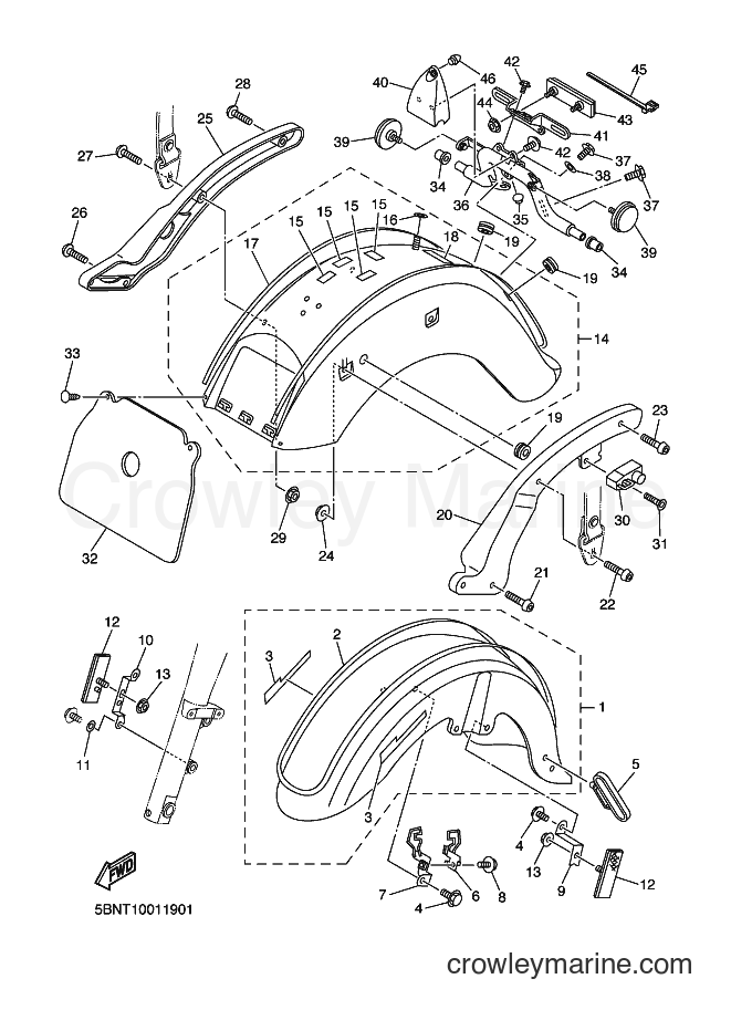 Yamaha Motors XVS650A (5BNX) [010] - FENDER