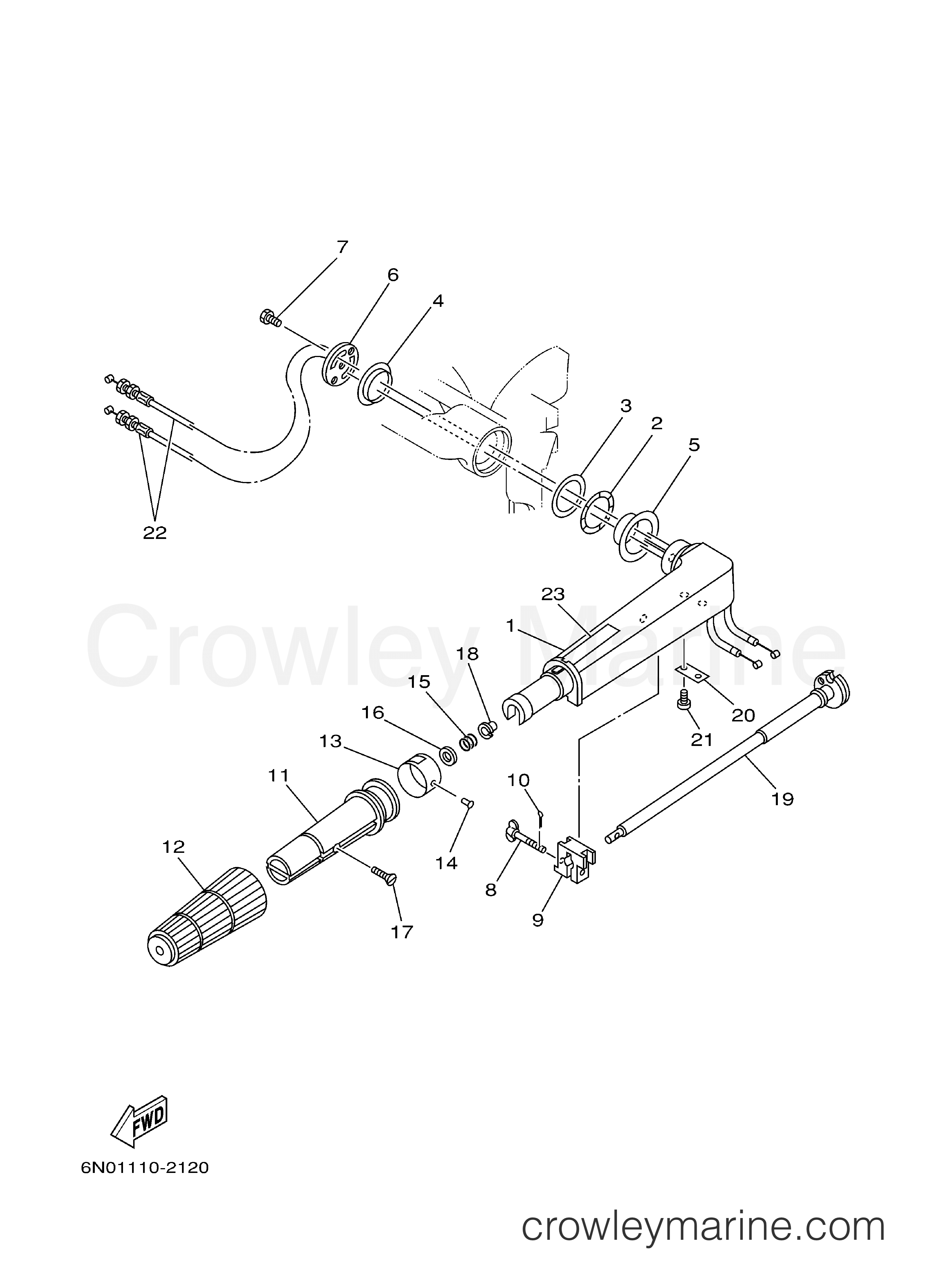 Yamaha Motors 8MSHB - STEERING