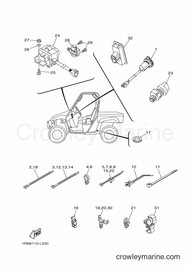 2013 ATV YXR700F - YXR700F (1RBK) [010] - ELECTRICAL 2