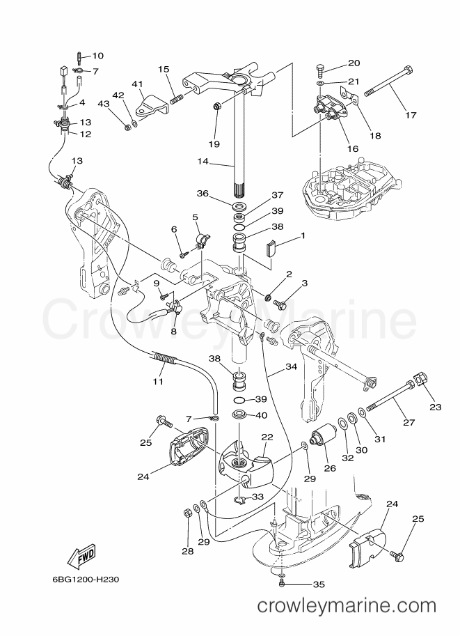 Yamaha Motors F30BETL (6BT1) [110] - BRACKET 3