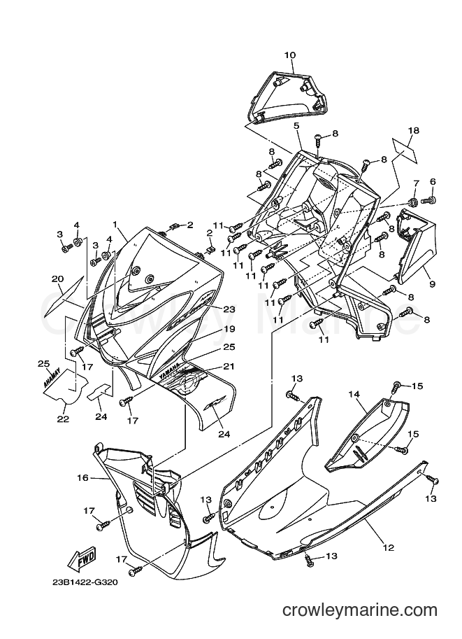 2008 Scooter AL115C - AL115C (23B2) [010] - LEG SHIELD