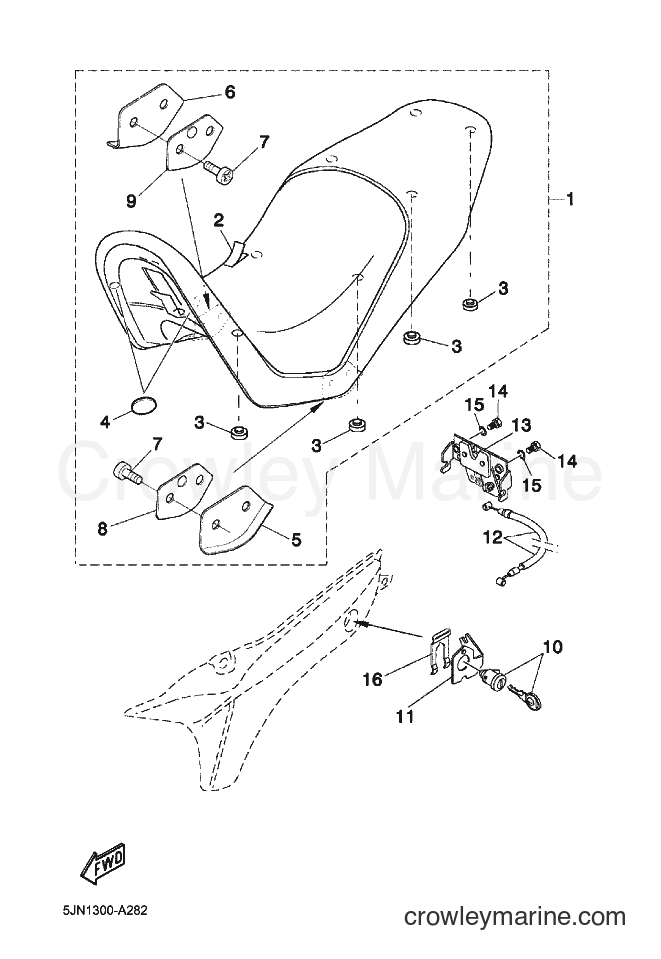 Yamaha Motors BT1100 (5JN3) [070] - SEAT
