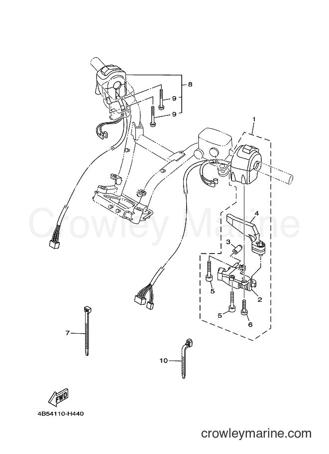 Yamaha Motors XP500 (4B5B) [010] - HANDLE SWITCH & LEVER