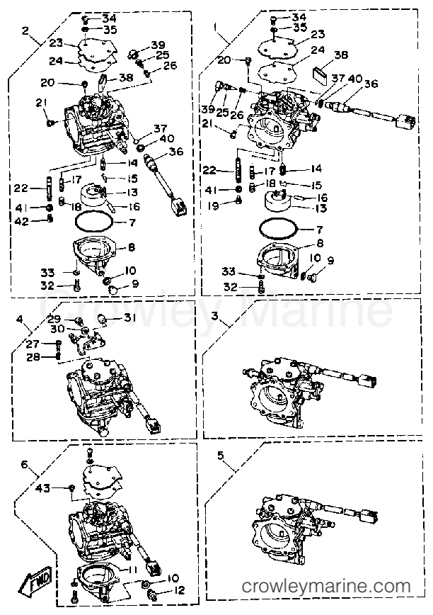 Yamaha Motors 250ETXDA - CARBURETOR