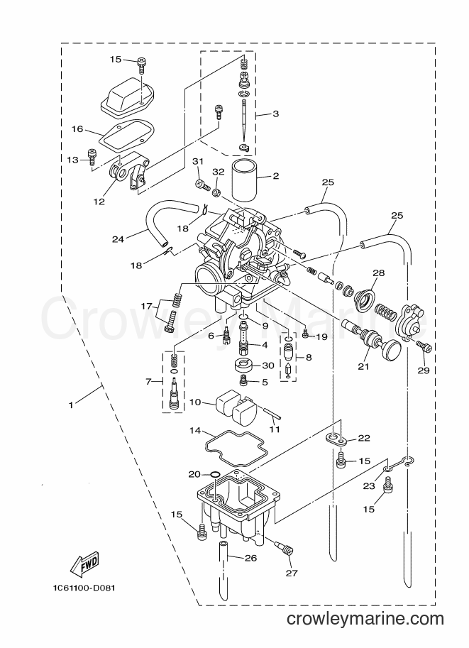 2018 Dirt Bike TT-R230 - TT-R230 (B68B) [010] - CARBURETOR
