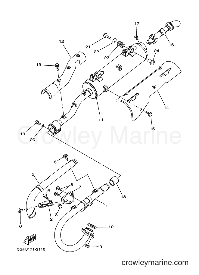 2003 ATV YFM400FWA - YFM400FWA (5GHS) [010] - EXHAUST