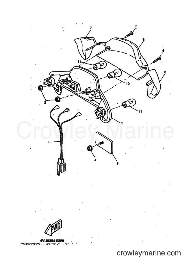 1999 Scooter CW50 - CW50 (4VVR) [010] - TAILLIGHT