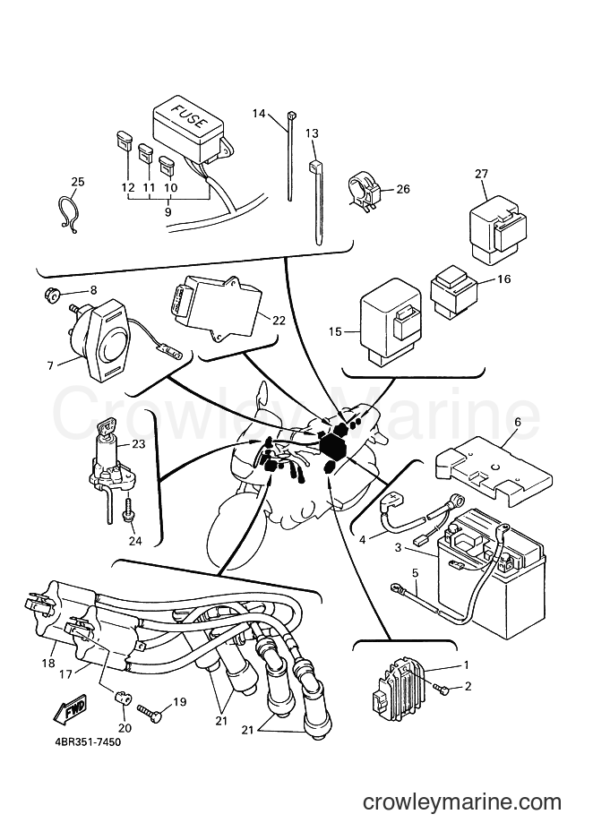 1999 Street Bike XJ600S - XJ600S (4EB9) [010] - ELECTRICAL 1