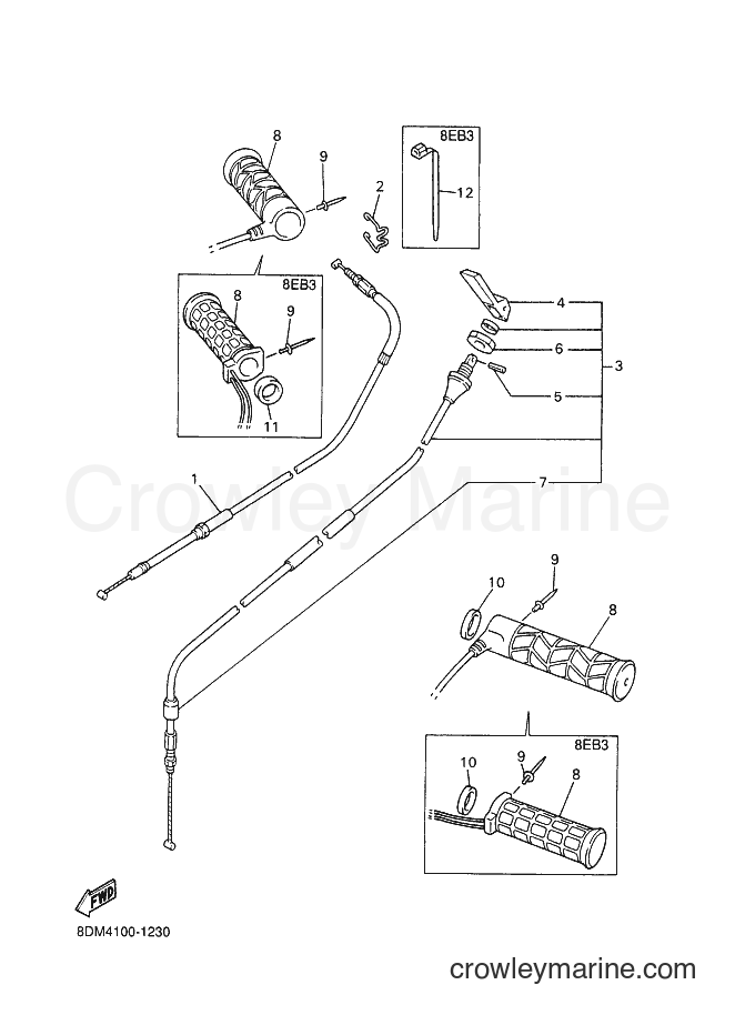 Yamaha Motors VT700 (8DM4) [030] - CONTROL CABLE