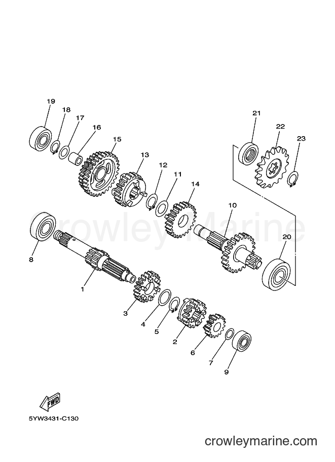 2006 Scooter JC-110ED - JC-110ED (5YWD) [010] - TRANSMISSION