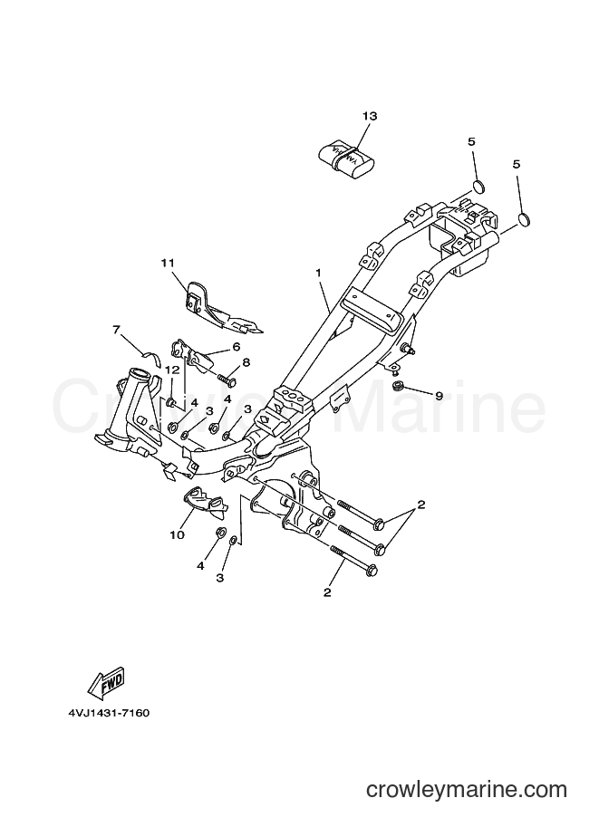 2001 Street Bike V100E - V100E (4VJ4) [010] - FRAME