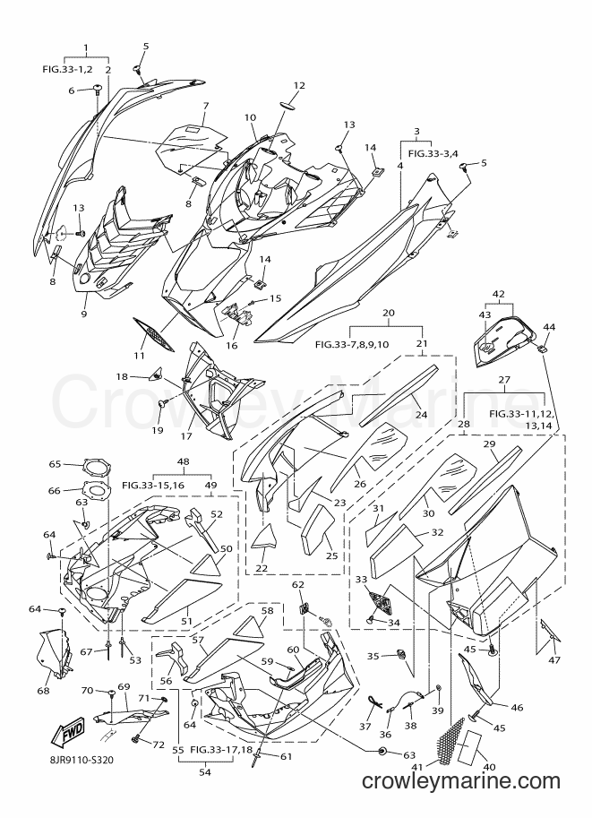2017 Snowmobile SRV10XS - SRV10XS (8JR9) [010] - SHROUD