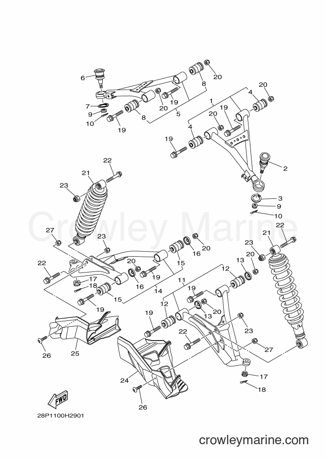 2010 ATV YFM700FWAD - YFM700FWAD (43PU) [010] - FRONT SUSPENSION & WHEEL