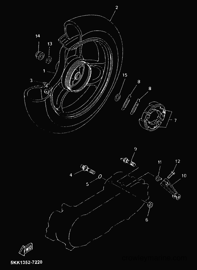 1999 Scooter YN100 - YN100 (5KK1) [999] - REAR WHEEL