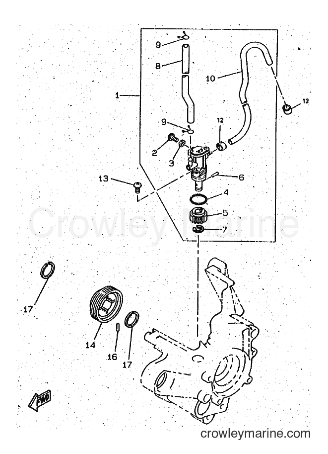 1999 Scooter CW50 - CW50 (4RW4) [010] - OIL PUMP