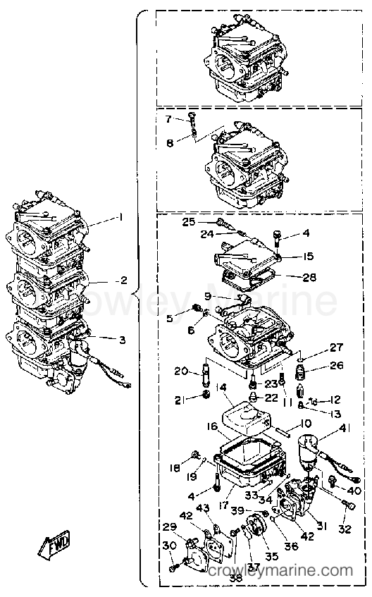 Yamaha Motors 50ELF - CARBURETOR
