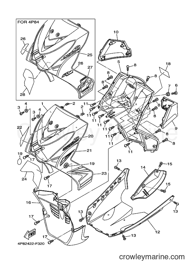 2007 Scooter AL115 - AL115 (4P84) [010] - LEG SHIELD