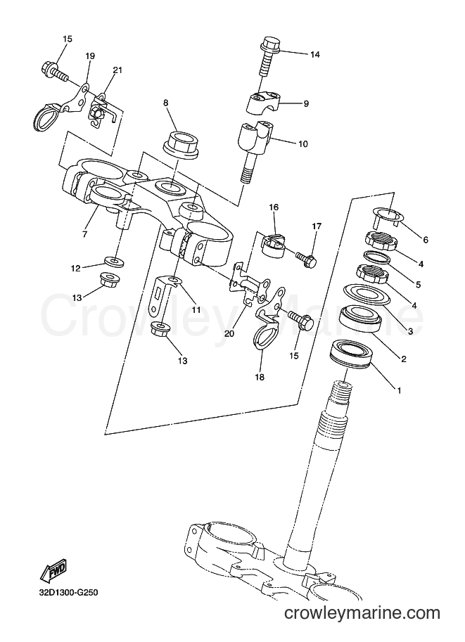 2008 Dirt Bike WR250X - WR250X (32D2) [010] - STEERING