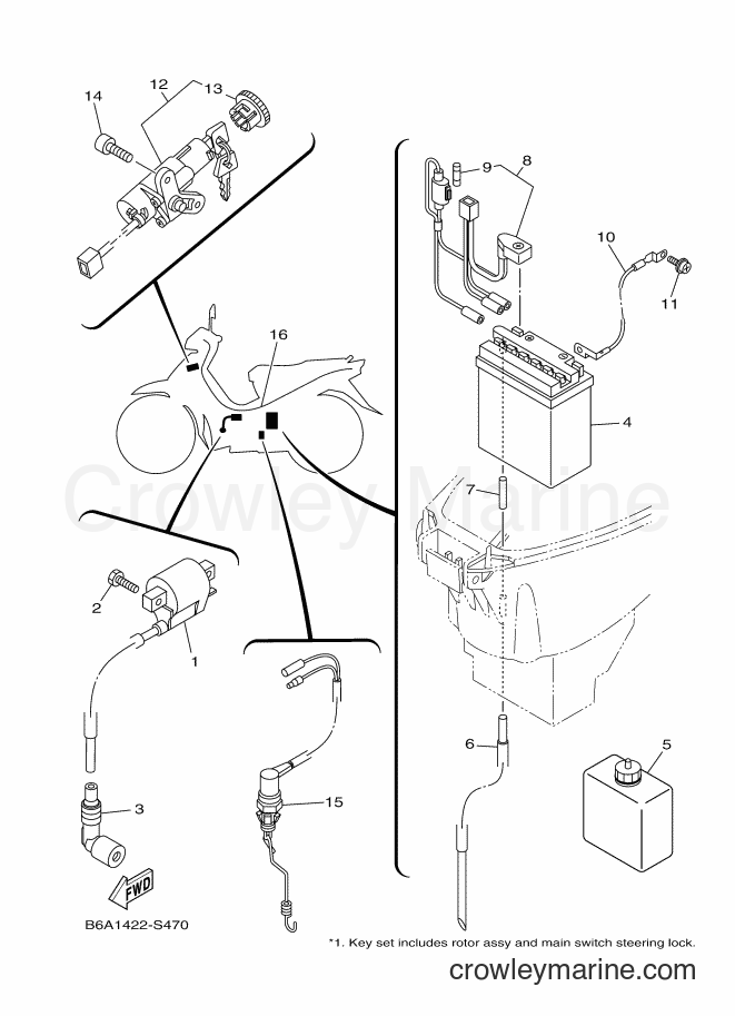 Yamaha Motors T110LEC (B6A3) [010] - ELECTRICAL 1