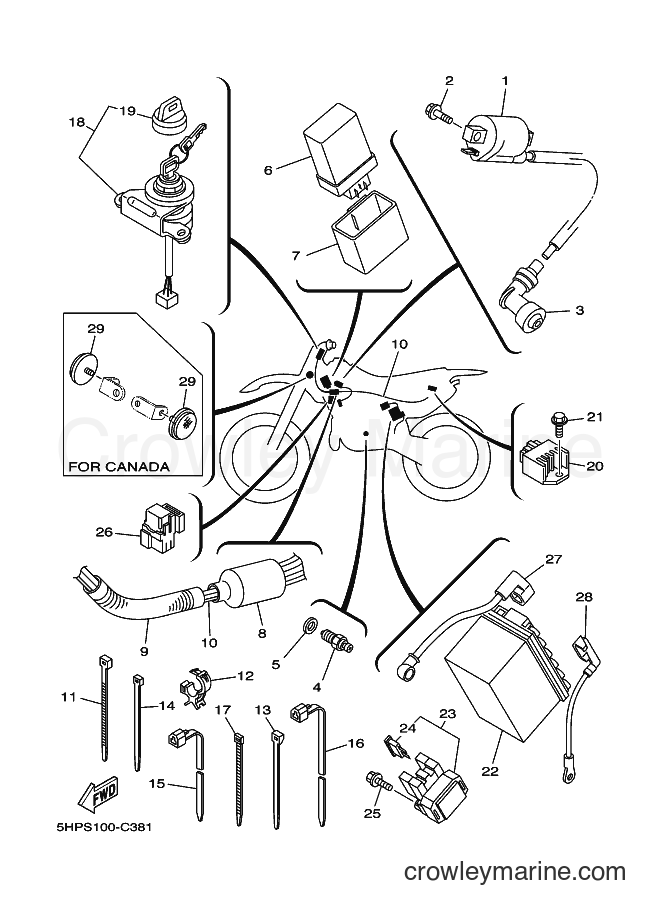 2004 Dirt Bike TT-R125E - TT-R125E (5HPS) [040] - ELECTRICAL 1