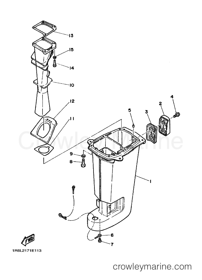Yamaha Motors 25N (6L2) [030] - UPPER CASING