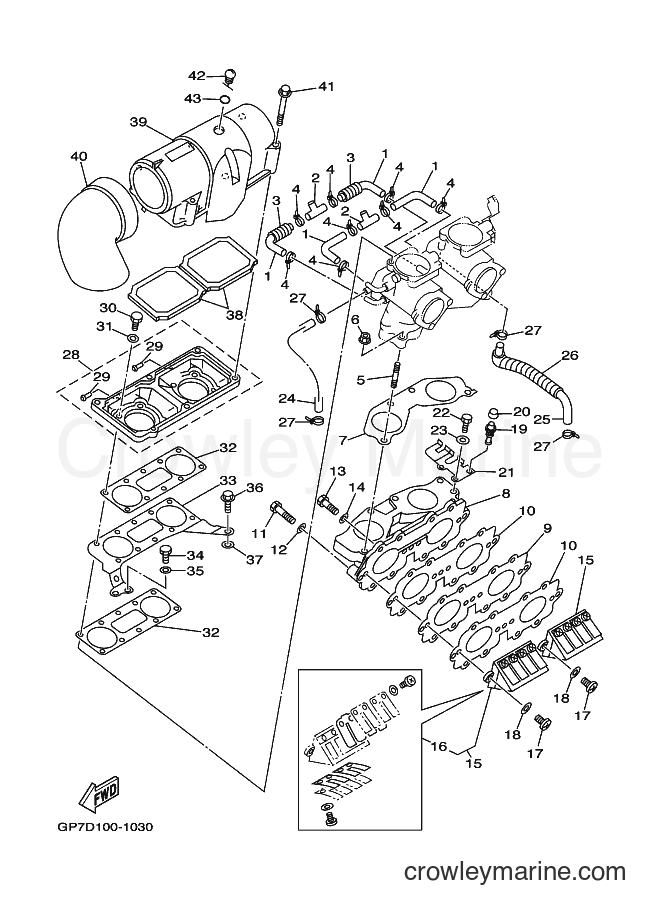 Yamaha Motors JET FOR GP760 (65V4) [030] - INTAKE