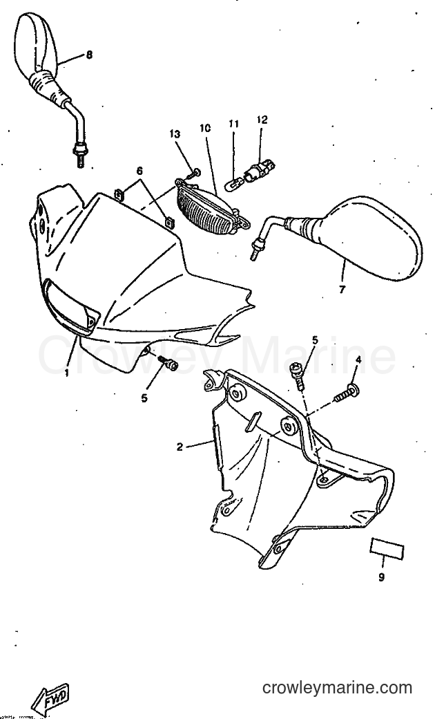 1998 Scooter CW50RS - CW50RS (4TDN) [999] - COWLING 1