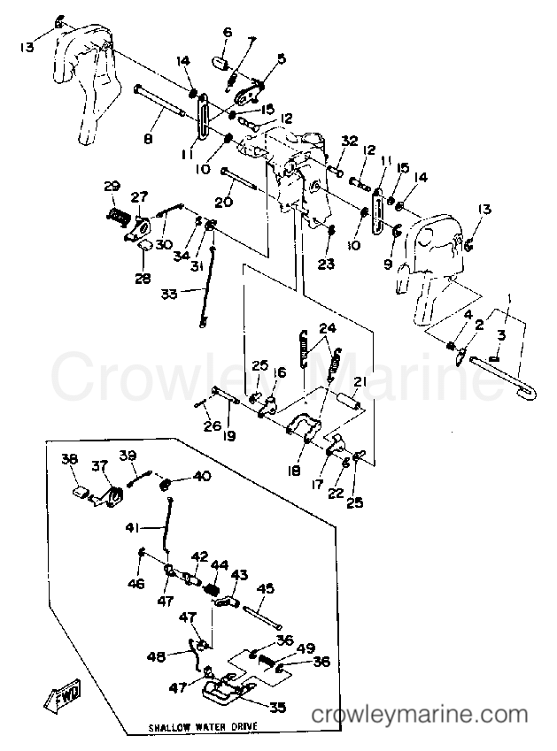 Yamaha Motors 30ELD - BRACKET 2