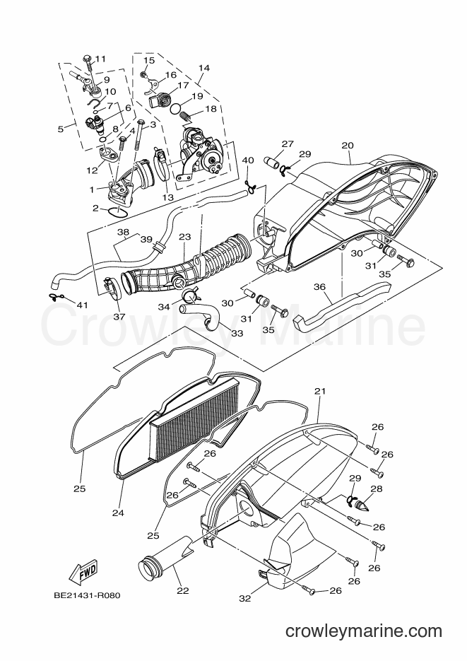 Yamaha Motors MWS150-A (BB81) [010] - INTAKE