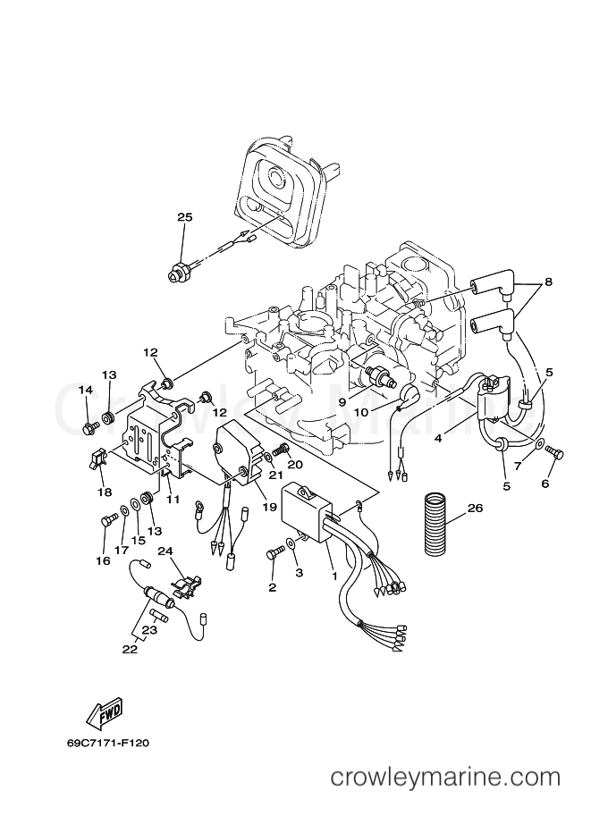 Yamaha Motors F15A (69A7) [030] - ELECTRICAL 1