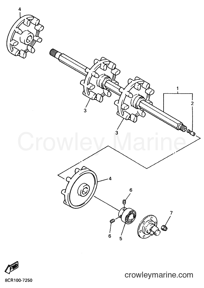 Yamaha Motors VT600 (8EB2) [030] - TRACK DRIVE 1