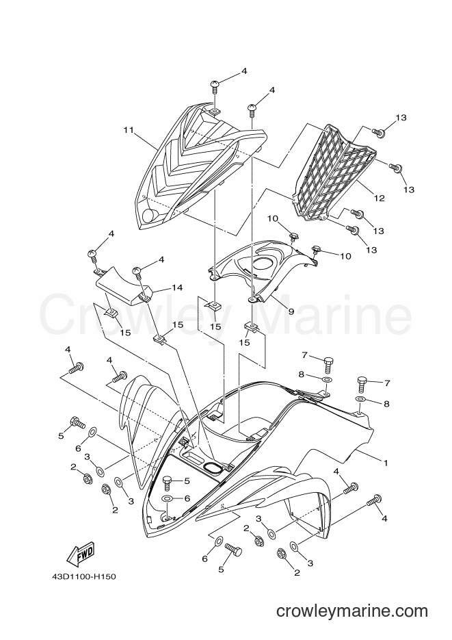2012 ATV YFM90R - YFM90R (43DB) [010] - FRONT FENDER