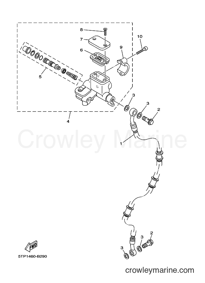 Yamaha Motors T110SE (5TP1) [010] - FRONT MASTER CYLINDER