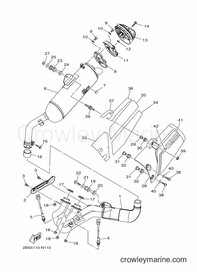 2014 Dirt Bike XT1200Z - XT1200Z (2BS7) [010] - EXHAUST
