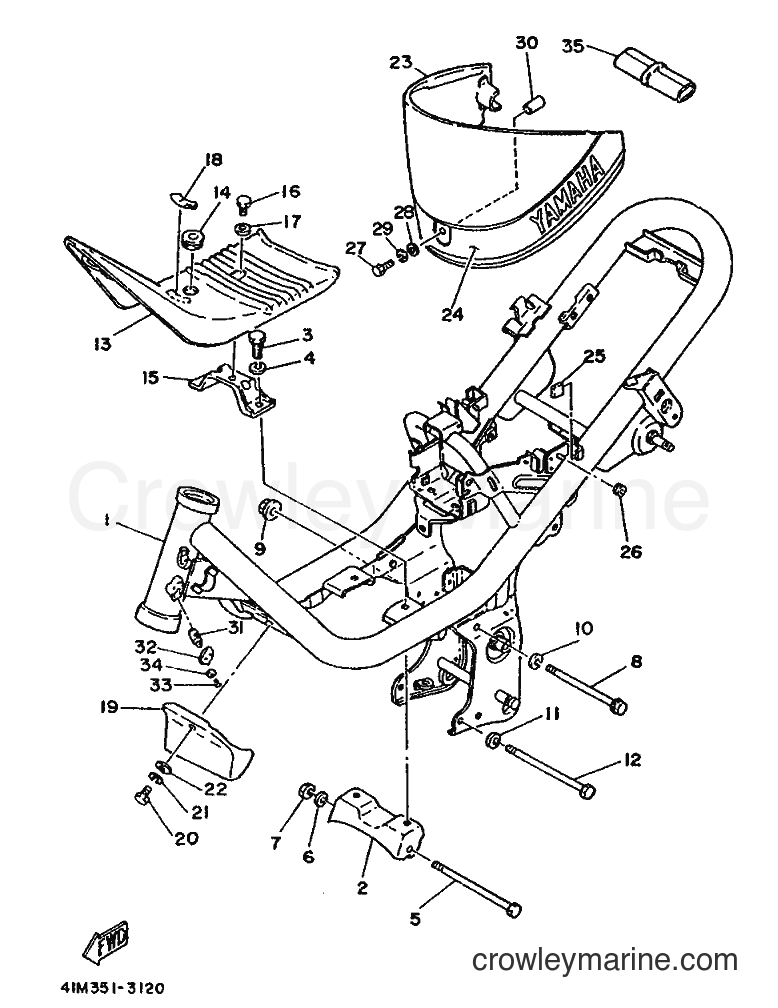 Yamaha Motors LB50 (3AR) [999] - FRAME