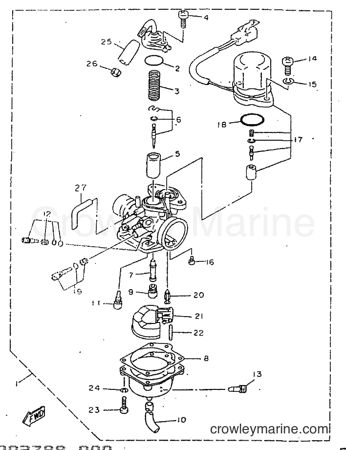 1998 Scooter CY50R - CY50R (3WG7) [999] - CARBURETOR