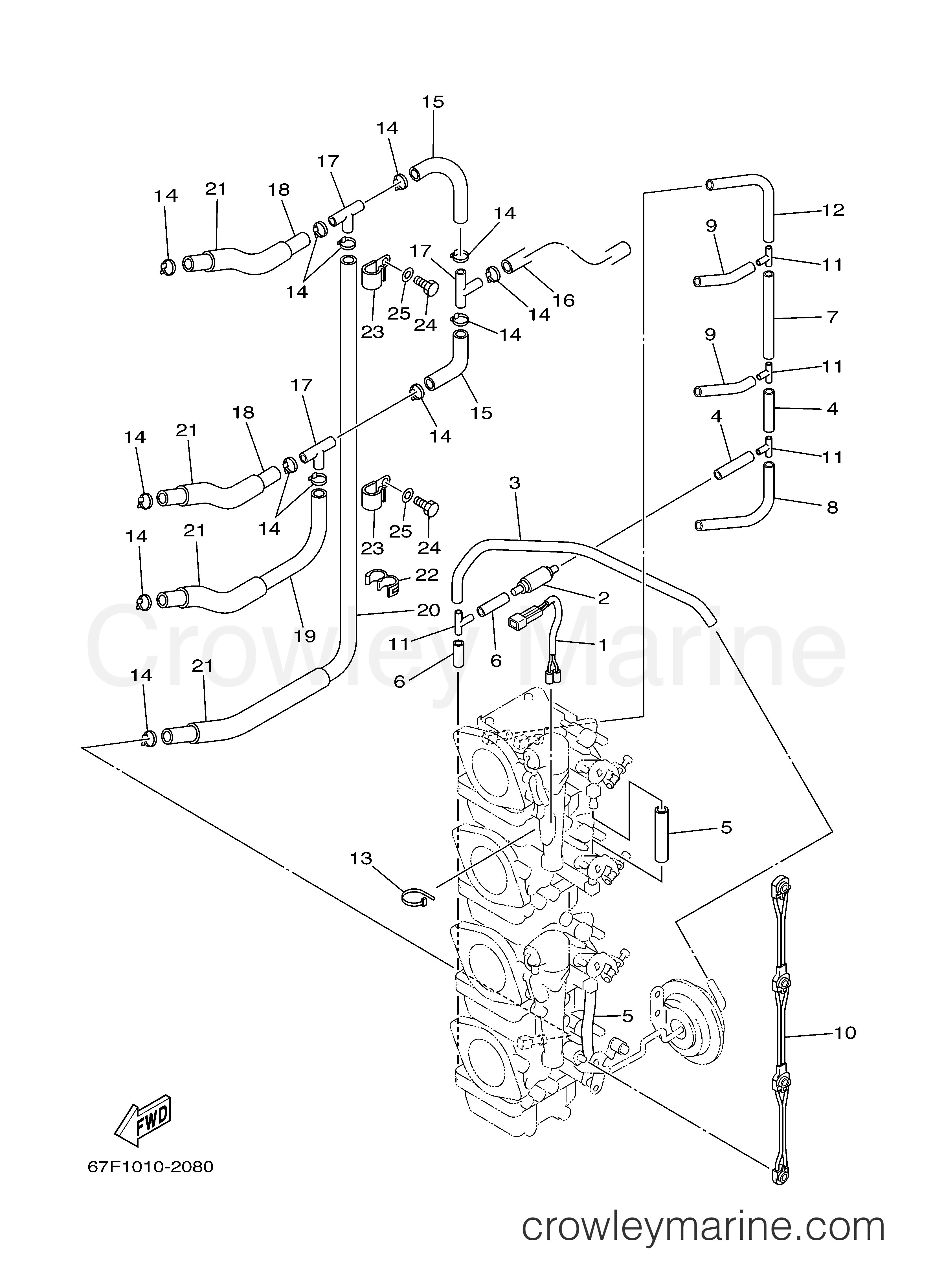 Yamaha Motors F75TLRC - CARBURETOR 2