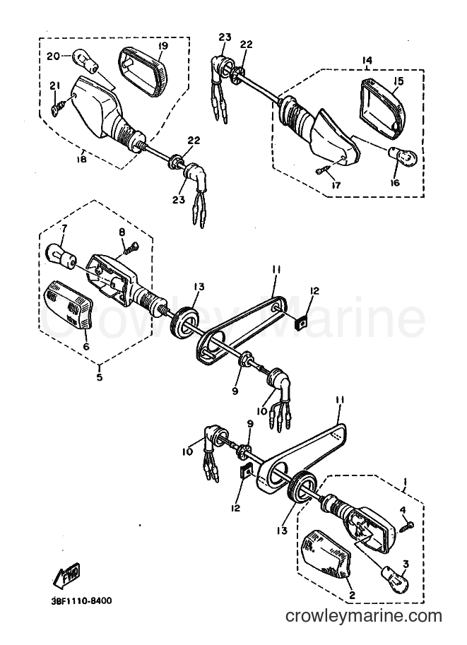 1988 Sport Bike FZR400 - FZR400 (3BF2) [010] - FLASHER LIGHT