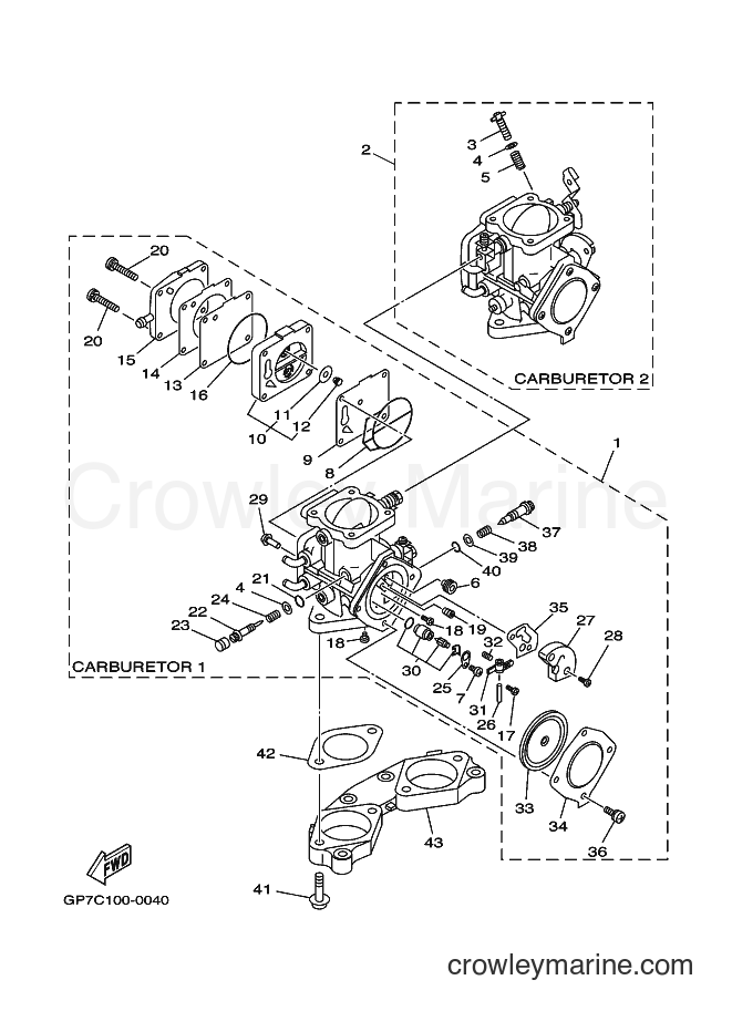 Yamaha Motors JET FOR GP760 (65V4) [010] - CARBURETOR