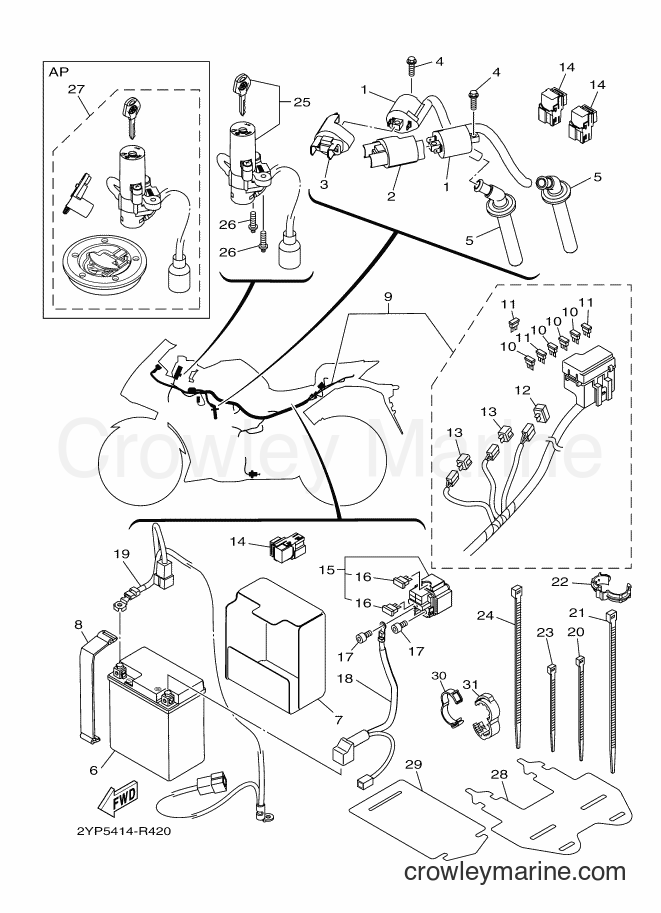 2016 Sport Bike YZF-R3 - YZF-R3 (2YPB) [010] - ELECTRICAL 1