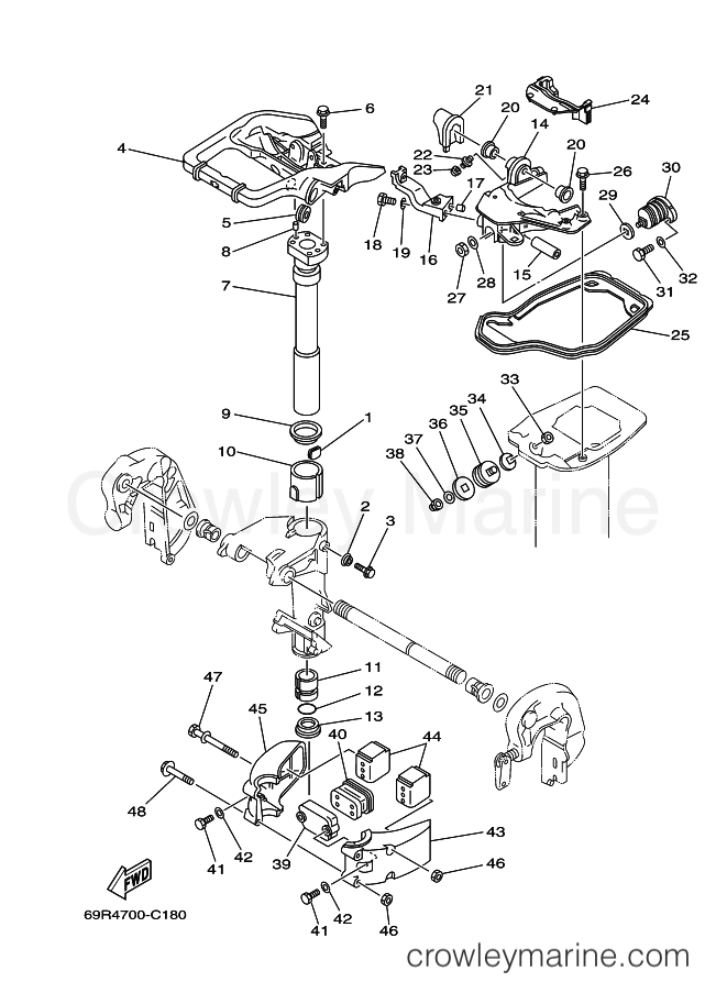 Yamaha Motors 25BWHY (69RA) [250] - BRACKET 2