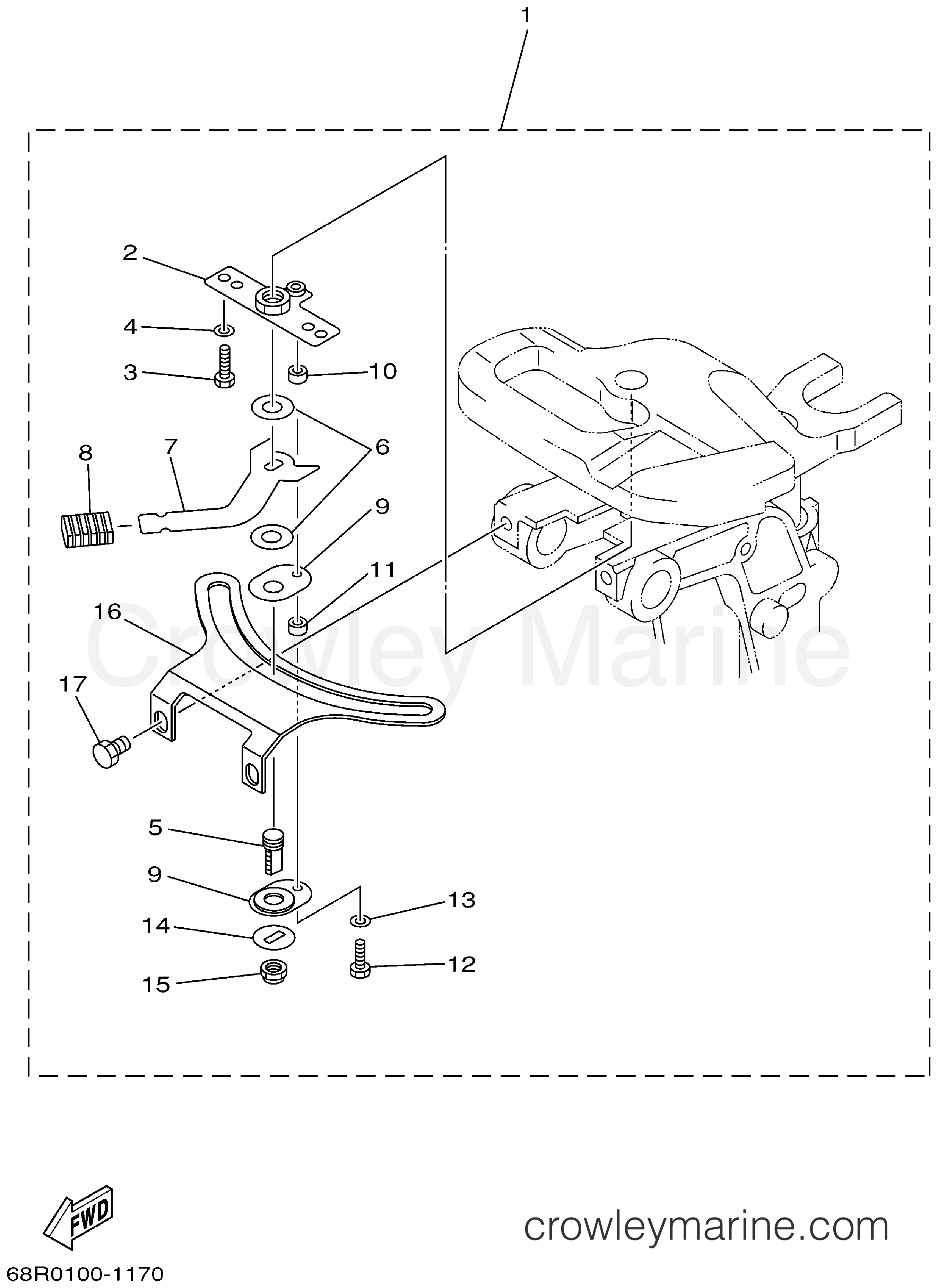 Yamaha Motors F8MSHZ - STEERING FRICTION