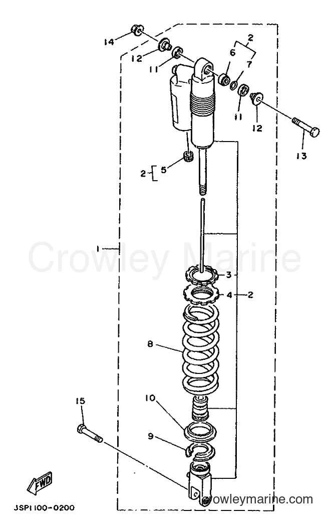 Yamaha Motors YZ250 (3SP4) [999] - REAR SUSPENSION