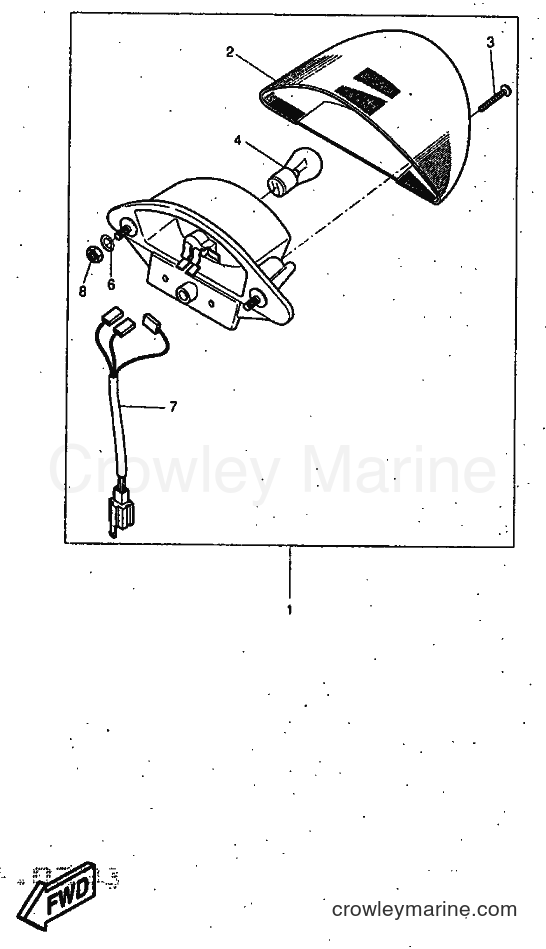 1997 Scooter YQ50 - YQ50 (5CL1) [999] - TAILLIGHT