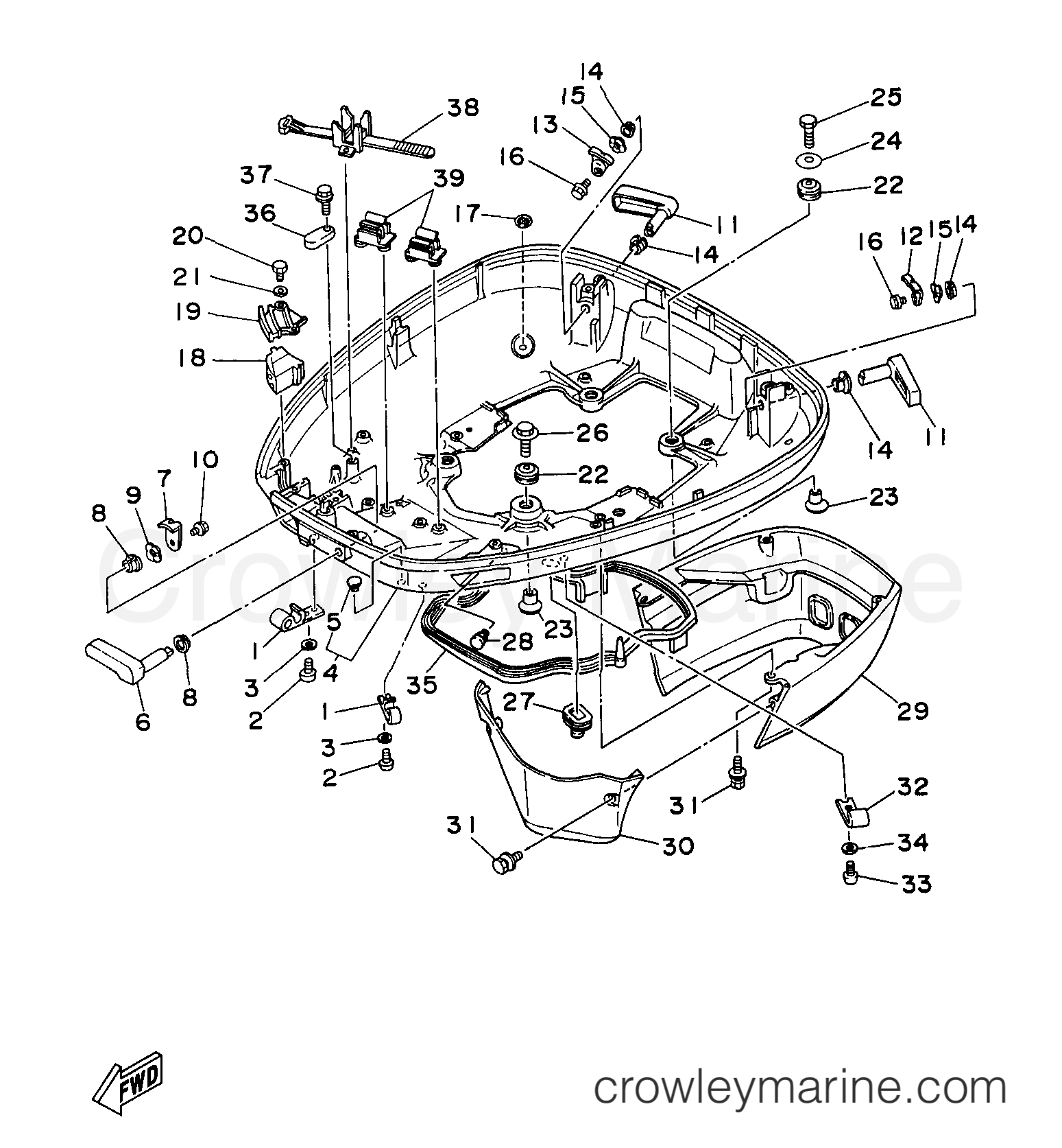 Yamaha Motors C115TLRX - BOTTOM COWLING