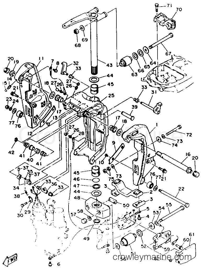 Yamaha Motors 250TXRR - BRACKET 1